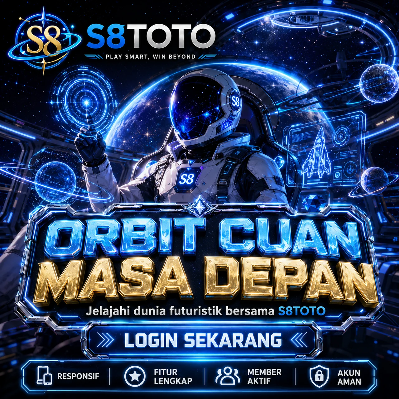 Banner S8TOTO slot gacor Indonesia terlengkap dengan fitur permainan yang selalu berkembang